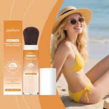 Polvo Fijador Mineral | Protección UV 50+ | Matte, Oil-Control, Fijación Perfecta, No White Cast, Waterproof, Sweatproof, Pore Minimizer, Fácil De Retocar - Mate - Ver 2