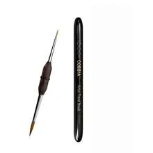 1支松鼠毛画笔和1支紫色貂毛专业便携式水彩画笔，适用于水彩、丙烯、水粉、油画和工艺品制作——高品质画笔，专为注重工具品质和舒适度的艺术家打造。 - 均碼 - 查看 1