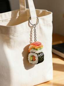 Móc khóa acrylic hình sushi 2D phẳng, thú vị, thích hợp để trang trí túi xách và chìa khóa xe, một món quà nhỏ cho các dịp lễ, móc khóa acrylic, mặt dây chuyền túi xách, trang trí xe hơi, mặt dây chuyền ngày lễ, thích hợp để tặng bạn bè và gia đình, quà tặng vui nhộn - Nhiều màu - Xem 3