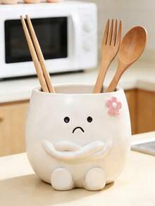 Giá đựng dụng cụ nhà bếp theo chủ đề dễ thương: Chiếc giá xinh xắn này có thể đựng thìa, dĩa và các dụng cụ khác, biến nó thành vật dụng nhà bếp không thể thiếu để giữ cho mặt bàn bếp của bạn gọn gàng và phong cách! Tiện lợi, chiếc giá đựng đồ theo chủ đề đáng yêu này có thể giúp giữ cho mặt bàn bếp của bạn ngăn nắp và gọn gàng, thêm phần thú vị cho việc chuẩn bị nấu nướng. Một chiếc giá đựng đồ dễ thương - một công cụ thiết yếu để tạo ra không gian bếp sạch sẽ và thoải mái (Vui lòng xác nhận kích thước trước khi mua). - Nhiều màu - Xem 11