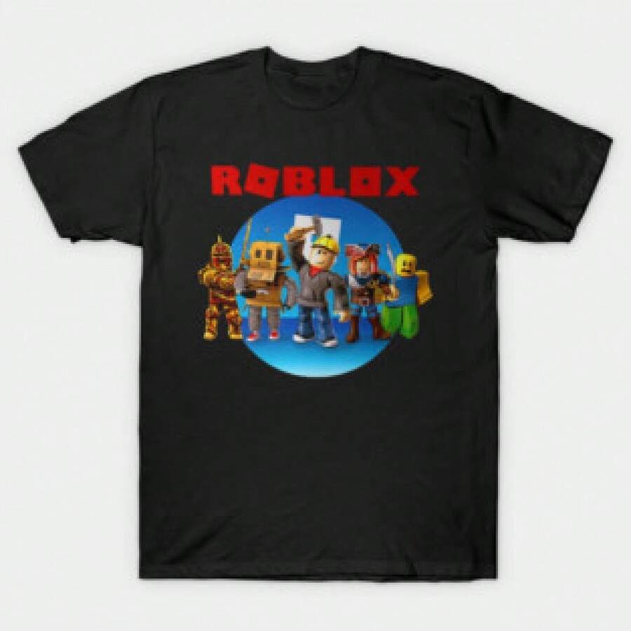 T-Shirt, Gaming T-Shirt, Suitable For Giving To Game Fans For Teenagers, Unisex 100% Pure Cotton Material, Comfortable And Soft, Crew Neck Pure Cotton Short Sleeve Top, Boys Clothes, Clothes For Boys, Boys Clothing, Boys Shirts, Tween Boys, Tween Boy Clothes, Suitable For Gifting To Anime Fans, Available In Children's And Adult Sizes. - 黑色 - 查看 1