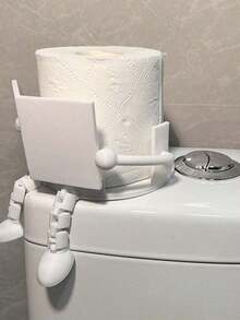 SGIAWETA-Cute Toilet Paper Holder, Designed As Book And Coffee - Made Of Durable Plastic, Freestanding Design, Suitable Bathroom, Can Hold Standard Size Toilet Paper Rolls, A Fun Decorative Accessory And Bathroom Decor, Lively Design, Sturdy Structure. -Birthdaygift - Multicolor - View 3