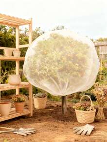 Large Size Garden Netting Fruit Tree Anti-Bird Net Bag, With Drawstring Plant Protection Net, Anti-Bird, Anti-Insect, Anti-Squirrel Barrier, Polyester Net Suitable For Grape, Mango, Apple, Peach, Tomato, Outdoor Gardening Plant Protection Supplies - View 4