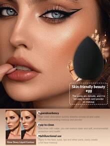 Bộ dụng cụ trang điểm 8/25/30/56 món bao gồm: 1 túi đựng mỹ phẩm và đồ dùng cá nhân đa năng có khóa kéo chống thấm nước + Bộ 30 cọ trang điểm + 6 bông mút trang điểm + 3 bông mút trang điểm mini + 6 bông phấn tam giác + 3 bông phấn nền mini + 1 băng đô cài tóc + 2 dây đeo bát đựng phấn + 2 dụng cụ vệ sinh cọ trang điểm + 1 dụng cụ uốn mi + 1 cọ tán kem nền - màu đen - Xem 5