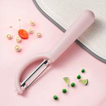 不锈钢家用水果削皮器，新款削皮刀，厨房专用削皮器，蔬菜土豆胡萝卜多功能削皮器 - 彩色 - 查看 4