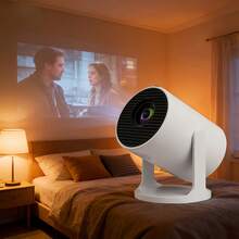 Minipoyector de video GAWFOLK 4K 1280x720P Android 11 con WiFi de banda dual, proyector para teatro en casa portátil con control remoto - Ver 10