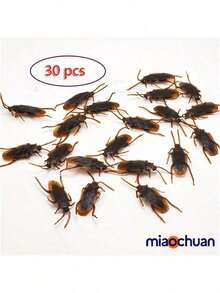 50pcs Realistic Fake Cockroach, Suitable For April Fool's Day And Halloween, These Lifelike Cockroaches Are Great For Indoor And Outdoor Pranks, Applicable To Various Rooms - Brown - View 13