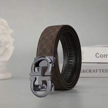 合金自动扣男士皮带，质感奢华，商务休闲户外服饰 - 彩色 - 查看 9