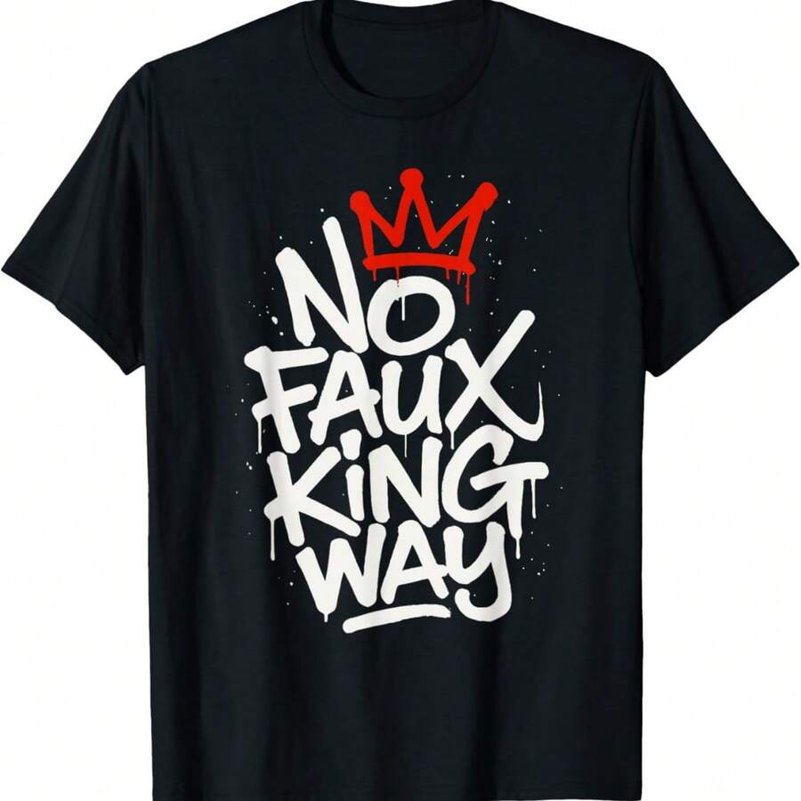 No Faux King Way T-Shirt - Black - View 1