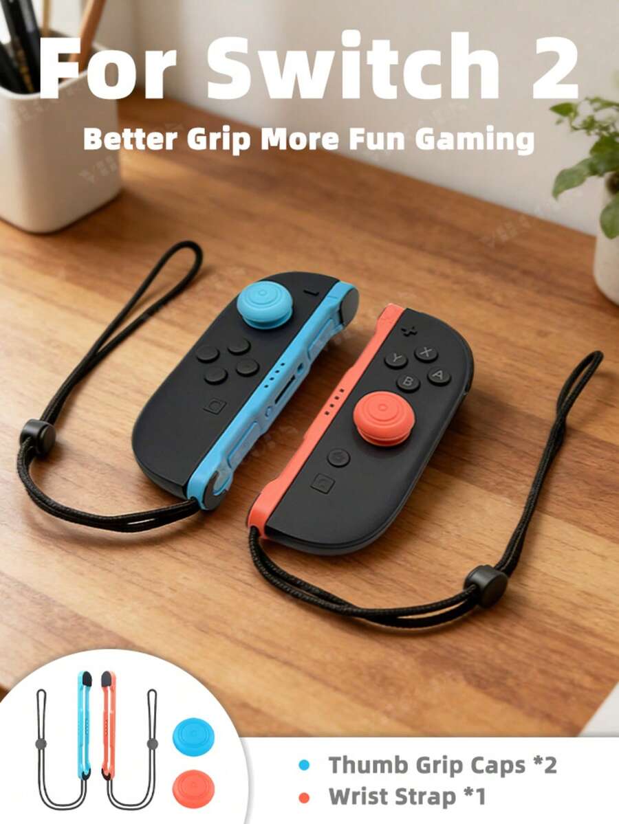 Dây đeo cổ tay cho tay cầm chơi game NS Switch2 JoyCon-2, chống tuột tay cầm JoyCon2, dây bảo vệ chống rơi cho phụ kiện NS2. - Xem 1