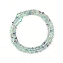 1 Strand 2mm Natural Faceted Stone Beads, Small Diameter Suitable For DIY Jewelry Making, Bracelets, Necklaces, Crafting Accessories, Approx. 145 Beads Per Strand - Multicolor - View 43