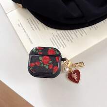 Rose Silicone Earphone Case Double-Sided Glue Drop Shape Silicone Wireless Bluetooth Earphone Case Compatible With Apple 4/3/Pro/Pro2/Pro3 , Shockproof Protective Cover Spring Gift - Multicolor - View 7