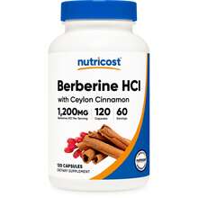 Nutricost Berberine HCl With Ceylon Cinnamon Capsules (120 Capsules, 60 Servings) - Non-GMO, Animal-Free Product - Khác - Xem 1