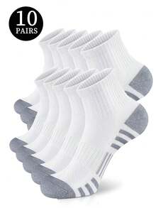 5/10/20 Pairs Of Sweat Absorbing Socks And Sports Socks - Multicolor - View 14
