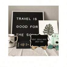 1/5/10pcs Mini Chalkboard Display Boards, Home Decor Signs, Mini Message Boards, Wooden Blackboards Suitable For Wedding, Baking Display, Hotel, Party, Dessert, Place Cards, Mother's Day, Graduation Ceremony And More Occasions - Multicolor - View 9
