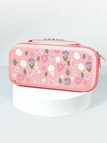 Cute Pink Floral Pattern Compatible Accessories Set For Switch2 (2025)/Switch NS/Switch OLED, Including Protective Case/Storage Bag, TPU Soft Shell, Stylish And Practical, Portable Stand, Portable Travel, Anti-Fall, Anti-Scratch, Anti-Fouling, Fashionable Romantic Gift - Multicolor - View 14