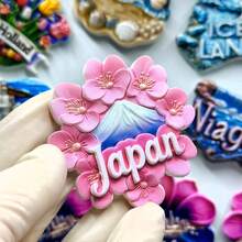 1个3D树脂冰箱贴，日本旅游纪念品，大阪山和服招财猫鸟居，京都樱花，东京北海道，磁性贴纸套装，墙面家居装饰磁性贴纸，厨房卧室橱柜艺术，南美旅行有意义创意小礼物 - 多色 - 查看 13