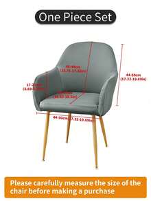 1pc/2pcs/4pcs/6pcs Solid Color New Curved Milk Silk Chair Cover, High Elastic Splash-Proof Dust-Proof Decorative Full Chair Slipcover, Suitable For Hotel, Living Room, Study, Dining Room, Daily Use, Light Mocha, Black, Light Gray - Multicolor - View 17