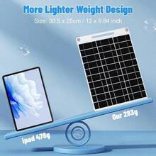 1pc Solar Panel With USB Port - Portable Solar Power Bank, Suitable For Camping, Hiking, Travel, Outdoor Use, Can Charge Smartphones, Tablets, Flashlights, Fans And More, No Battery Needed, Solar Charging Station, Solar Phone Charger, Camping Essential, Compact Design, Built-In Cable - Black - View 3