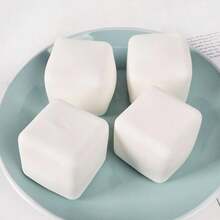One Soft Tofu Stress-Relieving Toy, White Tofu Stress-Relieving Artifact, Squeeze Toy, Tofu. - View 5