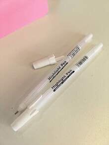 12-Pack White Highlighter Pens - 0.6-0.8mm Art Markers For Creative Drawing, School And Design - A-0.8mm - 查看 10