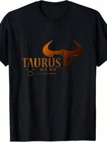 Camiseta con el Signo del Horóscopo Zodíaco Tauro - Blanco - Ver 7