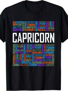 Capricorn Zodiac T-Shirt - Pink - View 7