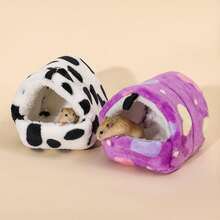 Võng treo mềm mại, tổ ngủ cho các loài vật nhỏ dễ thương như chuột, chuột hamster, chuột nhảy, chuột hamster lùn, thỏ, nơi ẩn náu ấm cúng. Nhà và môi trường sống cho động vật nhỏ, kiểu dáng mềm mại, có thể giặt được. - D-Tím - Xem 9