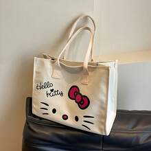 Sanrio 1件裝高級手提包 時尚可愛單肩包，適合上學、上班與旅行，可用作旅行收納袋、化妝包、旅行收納包，大容量化妝品收納盒 - 彩色 - 查看 9