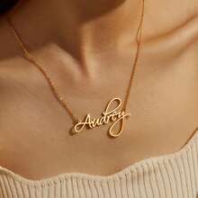 [Tùy chỉnh] 1 Mặt dây chuyền thời trang nữ, cá tính, thanh lịch, sang trọng, tự thiết kế, khắc tên bằng chữ viết tay, phù hợp để đeo hàng ngày, quà tặng Lễ Tạ ơn cho bạn bè và gia đình, trang sức nữ, mặt dây chuyền khắc tên tùy chỉnh, quà tặng Ngày của Mẹ, Ngày của Cha, Lễ Phục Sinh, sinh nhật, kỷ niệm, quà tặng mặt dây chuyền cá nhân hóa. - Nhiều màu - Xem 6