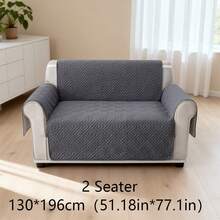 1 tấm bọc ghế sofa bền chắc, dễ vệ sinh, thân thiện với thú cưng, thiết kế chần hình thoi, phù hợp với ghế sofa 1/2/3 chỗ ngồi, thoáng khí suốt bốn mùa, bọc ghế sofa hiện đại có túi bên hông. - Xám - Xem 14
