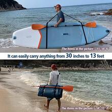 1pc Adjustable Shoulder Strap For Surfboard, Kayak, Canoe, Paddleboard, Ski, Snowboard, Skateboard, Available In Black, Grey, Blue, Green - Multicolor - View 4