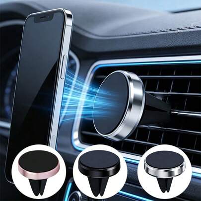 Giá đỡ điện thoại từ tính cho ô tô, gắn khe gió, xoay 360°, chắc chắn và ổn định, dễ lắp đặt, phù hợp với mọi loại xe.