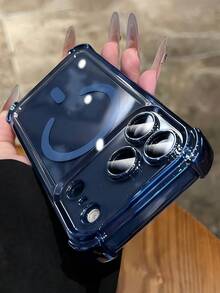 Magnetic Luxury Shockproof Phone Case, Supports Magnetic Wireless Charging, Compatible With 17 Pro Max, 17 Pro, 17, 16, 15, 14, 13 Pro Max, Provides Full-Coverage Back Protection - Far Peak Blue - View 1