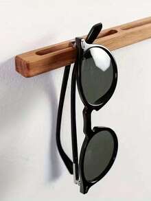 Wooden Decorative Eyeglass Holder Suitable For Entryway, Wooden Eyeglass And Key Storage Rack, Modern Minimalist Wall-Mounted Storage Shelf, 2 Multifunctional Storage Boxes Suitable For Hallway And Entryway - Multicolor - View 3