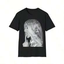 Ca Rdi B Signatures T-Shirt, Ca Rdi B Tour 2026 Shirt, Cardi  Vintage Shirt, Ca Rdi B Fan Gift, Cardi - 黑色3 - 查看 1