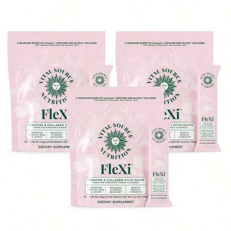 Creatine & Collagen Stick Packs - FleXi - Vital Source Nutrition - 3PCS - 查看 1