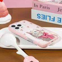 Cat 1pc Anti-Yellowing Cover | Minimalist Girly Aesthetic | Phone Case Compatible With IPhone17/17Air/17PRO/17PROMAX/16/7/8/11/12/13/14/15/X/XR/Xs/Plus/Pro/Pro Max/SE2 - Multicolor - View 8