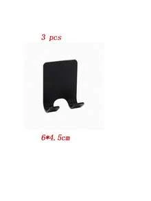3pcs No Drill Self-Adhesive Razor Holder And Towel Hook - Wall Mounted Bathroom Storage Rack, Suitable For Tiles, Mirrors And Doors, Plastic Razor Holder And Towel Hook, Bathroom Storage Small Tool, Bathroom Essentials, Bathroom Decor Accessories - No Drilling Required - View 12
