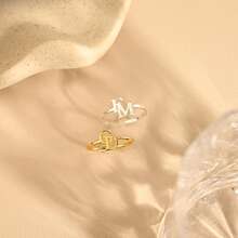 1 chiếc nhẫn đôi khắc chữ cái, nhẫn chữ cái đầu tên cặp đôi, nhẫn khắc chữ theo yêu cầu, nhẫn mỏng tùy chỉnh, nhẫn đôi có thể xếp chồng lên nhau, nhẫn khắc chữ, quà tặng kỷ niệm, quà tặng Ngày của Mẹ, quà tặng Ngày của Cha, quà tặng sinh nhật, quà tặng kỷ niệm (Kèm hộp quà nhỏ để tặng) - Nhiều màu - Xem 3