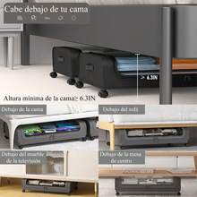 AMIARYA 2 Pcs Caja con Ruedas para Guardar Debajo de La Cama, Gran Capacidad y Visibilidad Clara, Para Guardar Ropa, Zapatos y Ropa de Cama Debajo de La Cama(Gris) - Ver 7