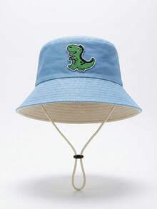 1pc 2-6Y Toddler Boys' Cartoon Dinosaur Print Bucket Hat, Summer Sun Protection, Lightweight & Packable, Quick Dry Soft Material, Skin-Friendly, One Size Fits Most, Washable, Suitable For Beach, Outdoor Play, Hiking, Camping - 1PC - View 14