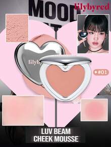 K-Beauty Luv Beam腮红慕斯，自然腮红，易于晕染不卡粉，轻盈丝滑慕斯质地，提亮双颊，持久妆效，裸妆适用，面部彩妆 - #01 Apricot Mousse - 查看 10