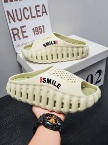 1 Pair Men's Breathable Sandals 2026 New Summer Outdoor Anti-Slip Thick Sole Comfortable Casual Slippers, Suitable For Indoor, Outdoor, Beach, Comfortable Wear - Beige - View 10