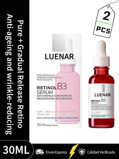 La Roche-Posay Sérum Facial Rostro Radiante TOP 2026 - Combinación Potente de Retinol Puro de Liberación Progresiva y Vitamina B3 para Reducir Arrugas, Unificar el Tono y Reparar la Piel Dañada por el Sol - Textura Rica e Hidratante, No Comedogénico - Ideal para Uso Nocturno - Presentación de 30 ml con Dosificador de Gotero Preciso