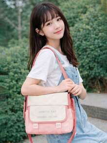 Shendy Vendy Backpack With Large Capacity, 5-Piece Set Fashionable Cool Youth Backpack Pencil Case Laptop School Student - MOD200 粉紅色 1 - 查看 4