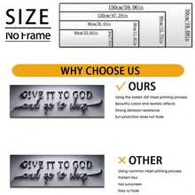 1 Tranh áp phích không khung, "Hãy phó thác mọi sự cho Chúa, rồi ngủ ngon giấc", tranh canvas trang trí tường, món quà lý tưởng cho phòng ngủ, phòng khách, đầu giường, sinh nhật, tốt nghiệp. - Nhiều màu - Xem 4