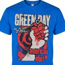 2026 Summer Tops2026 AF Green American Women Mens Black Short Sleeve T Shirt Punk Rock Vintage Style Graphic TeesLoose And Comfortablesummer Shirts - 藍色 - 查看 4