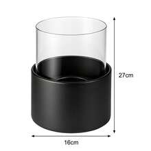 Mini Decorative Fire Pit Bowl, Portable Smokeless Fireplace For Home & Patio - Black - View 3