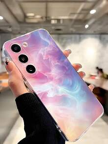1 pieza Funda de teléfono suave y transparente con degradado de color compatible con Huawei Honor, Galaxy A04e/12/A13/A14/A34/A50/A52/A53/A54/S21/S22/S23/S24/S25/S25Ultra/S25FE/S26/S26 PLUS/S26 ULTRA/S26 EDGE, 6A/7A/8A, 12T/13T/15T/15T Pro - transparente - Ver 7